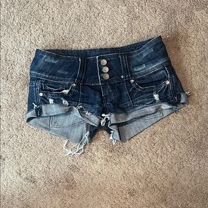 Almost Famous Dark Blue Jean Shorts